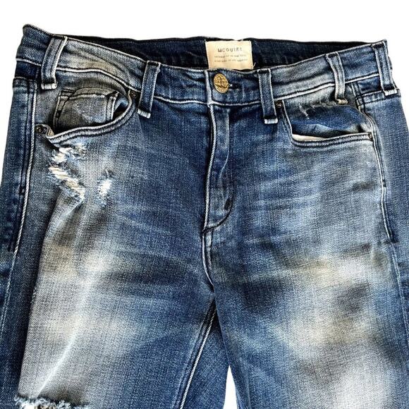 McGuire Boyfriend Jeans Women 26 MADE IN USA Mrs. Robinson Designer Straight Leg - Picture 6 of 6